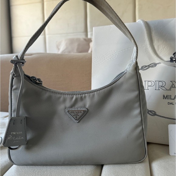 Prada Handbags - Prada Tessuto Re-edition 2000 in Fiordaliso